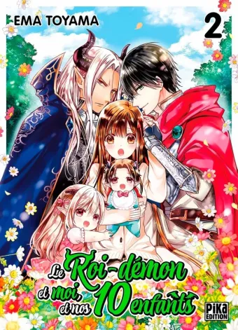 Couverture du manga Le roi-démon et moi, et nos 10 enfants Tome 2