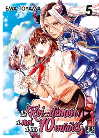 Couverture du manga Le roi-démon et moi, et nos 10 enfants Tome 5