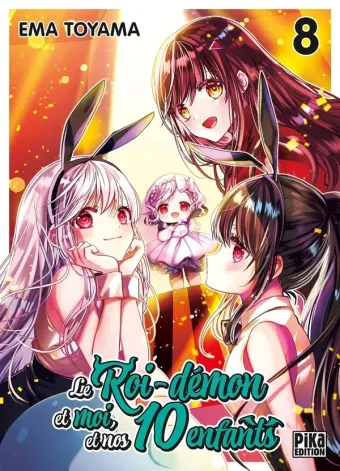 Couverture du manga Le roi-démon et moi, et nos 10 enfants Tome 8
