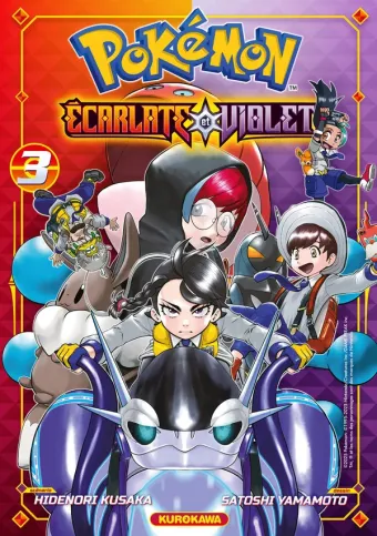 Couverture du manga Pokémon Ecarlate et Violet Tome 3