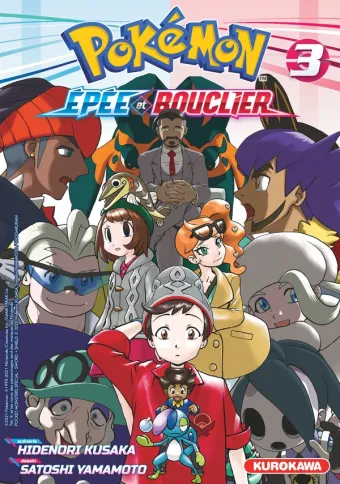 Couverture du manga Pokémon Epée et Bouclier Tome 3