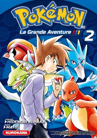 Couverture du manga Pokémon, La Grande Aventure Tome 2