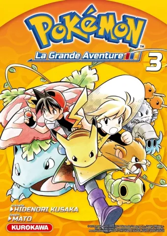 Couverture du manga Pokémon, La Grande Aventure Tome 3