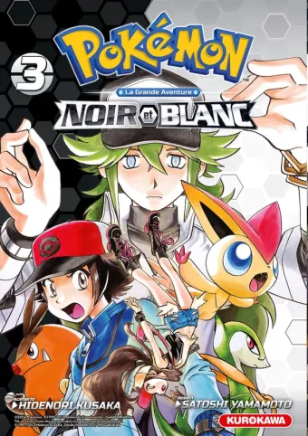 Couverture du manga Pokémon Noir & Blanc Double Tome 3