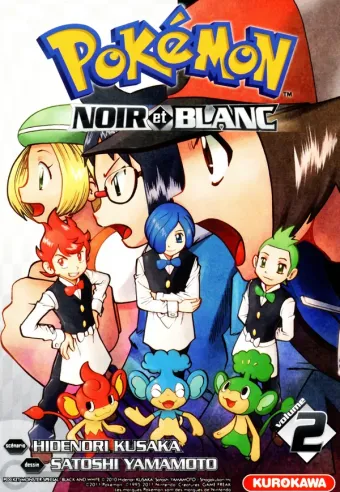 Couverture du manga Pokémon Noir et Blanc Tome 2