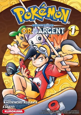 Couverture du manga Pokémon Or et Argent Tome 1