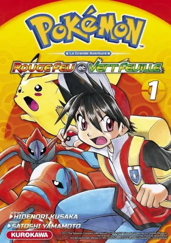 Couverture du manga Pokémon Rouge Feu et Vert Feuille/Émeraude Tome 1