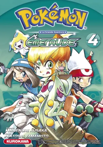 Couverture du manga Pokémon Rouge Feu et Vert Feuille/Émeraude Tome 4