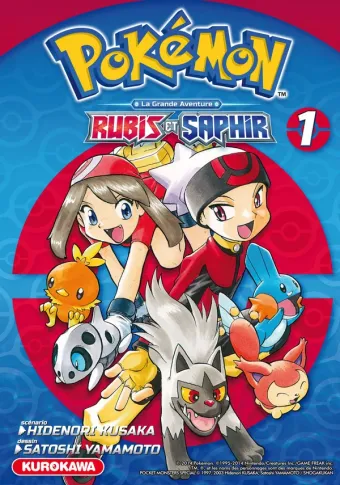 Couverture du manga Pokémon Rubis et Saphir Tome 1