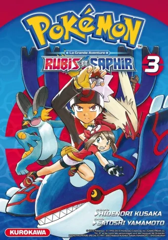 Couverture du manga Pokémon Rubis et Saphir Tome 3