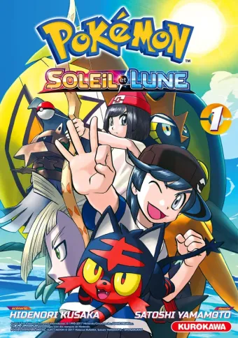 Couverture du manga Pokémon Soleil et Lune Tome 1