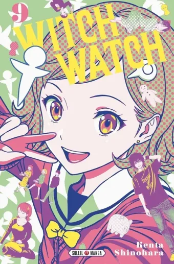 Couverture du manga Witch watch Tome 9, « Pyjama party »