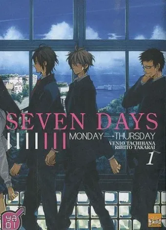 Couverture du manga Seven days Tome 1, « Monday-Thursday »