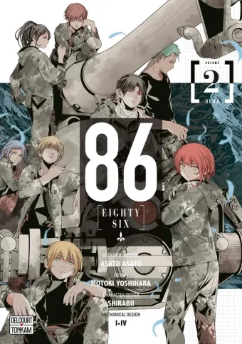 Couverture du manga 86 Tome 2, « 86 »