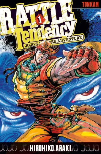 Couverture du manga Battle tendency Tome 1, « Jojo contre la forme de vie ultime »
