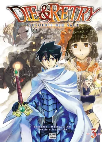 Couverture du manga Die & retry – tsuyokute new saga Tome 3