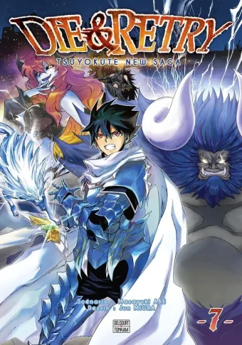 Couverture du manga Die & retry – tsuyokute new saga Tome 7