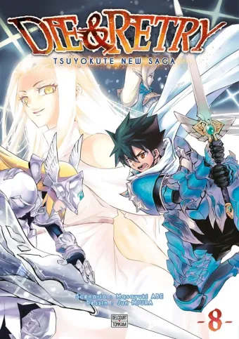 Couverture du manga Die & retry – tsuyokute new saga Tome 8