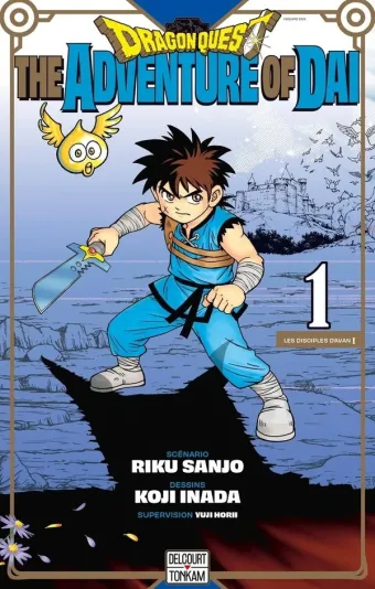 Couverture du manga Dragon quest, the adventure of Dai Tome 1, « Les disciples d'Avan »