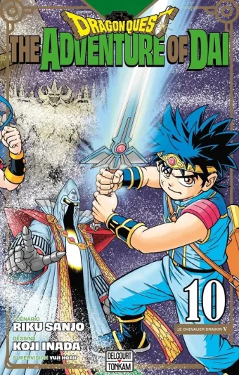 Couverture du manga Dragon quest, the adventure of Dai Tome 10, « Le chevalier dragon »