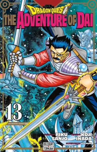 Couverture du manga Dragon quest, the adventure of Dai Tome 13, « Les mortes terres »