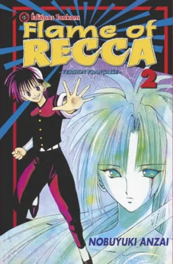 Couverture du manga Flame of Recca Tome 2, « Princesse Yanagi néglige un peu sa tenue »