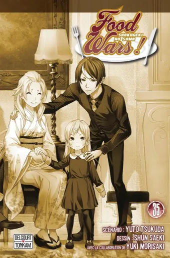 Couverture du manga Food wars ! Tome 35, « Le désespoir du palais divin »