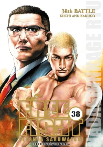 Couverture du manga Free fight Tome 38, « Kiichi and Kakugo »