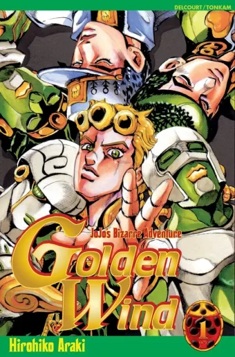 Couverture du manga Golden wind Tome 1, « Gold experience »