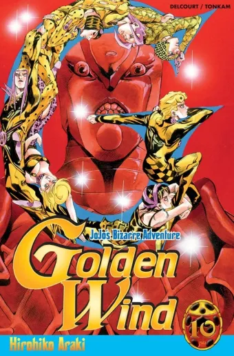 Couverture du manga Golden wind Tome 10, « "G" of guts »