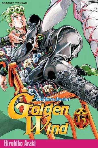 Couverture du manga Golden wind Tome 15, « Son nom est Diavolo »