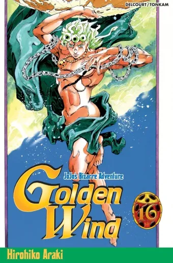 Couverture du manga Golden wind Tome 16, « Requiem résonne en silence »