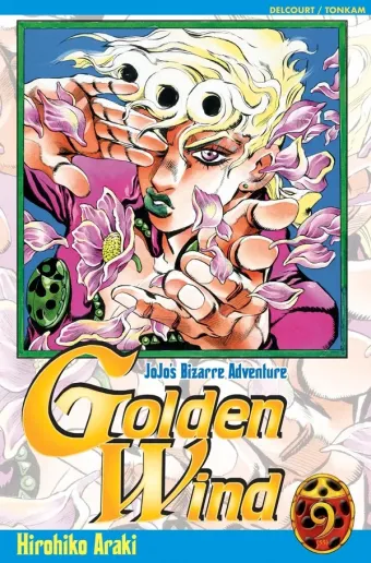 Couverture du manga Golden wind Tome 9, « Opération débarquement à Venezia »