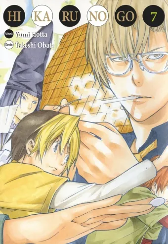 Couverture du manga Hikaru no go Tome 7, « Le tournoi des jeunes lions »