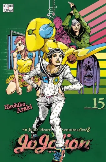 Couverture du manga Jojolion Tome 15, « Le lagon bleu des Dolomites »