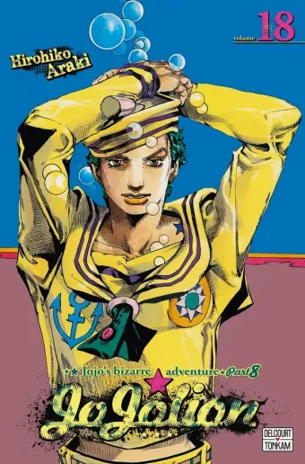 Couverture du manga Jojolion Tome 18, « Le verger, au nord de la maison des Higashikata »
