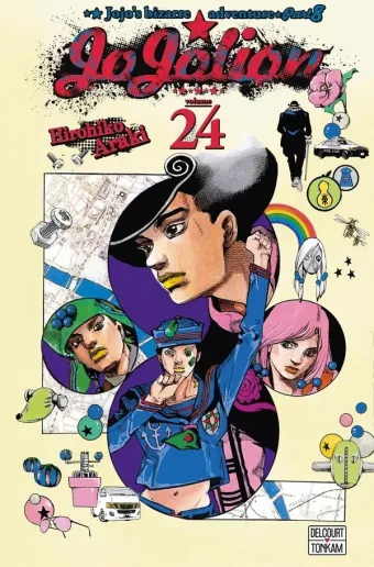 Couverture du manga Jojolion Tome 24, « Ne pas bouger, c'est la seule solution »