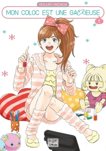 Couverture du manga Mon coloc est une gameuse Tome 1