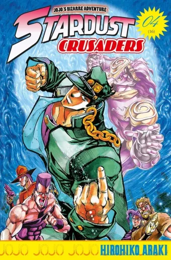 Couverture du manga Stardust crusaders Tome 4, « L'apprentissage du combat ! »