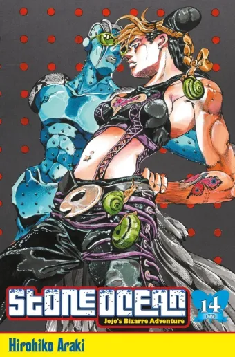 Couverture du manga Stone ocean Tome 14, « Bientôt le paradis, trois jours avant la nouvelle lune »