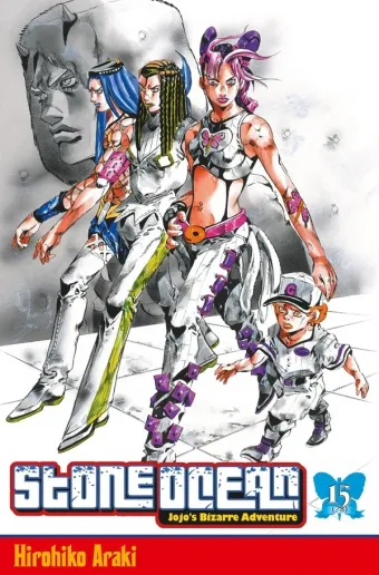 Couverture du manga Stone ocean Tome 15, « Heavy weather »