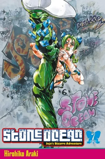 Couverture du manga Stone ocean Tome 7, « Le quartier disciplinaire »