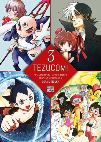Couverture du manga Tezucomi – des artistes du monde entier rendent hommage à Osamu Tezuka Tome 3