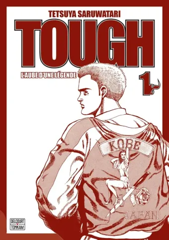 Couverture du manga Tough Tome 1, « L'école de l'ombre, l'art martial de vie et mort »