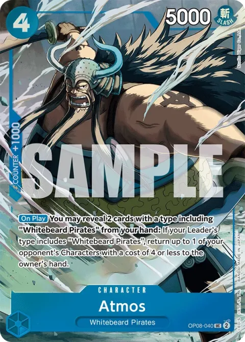 Carte One Piece Atmos OP08-040 · parallèle, extension Cartes d'autres produits