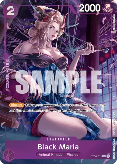 Carte One Piece Black Maria ST04-011 · parallèle 2, extension Cartes d'autres produits