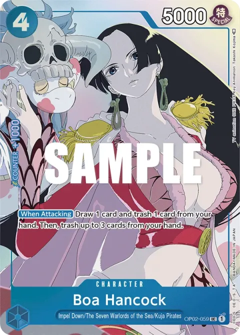Carte One Piece Boa Hancock OP02-059 · parallèle 2, extension Cartes d'autres produits