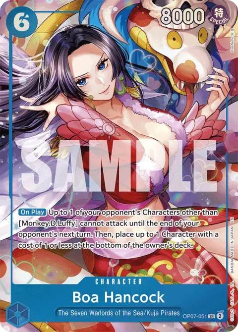 Carte One Piece Boa Hancock OP07-051 · parallèle 4, extension Cartes d'autres produits