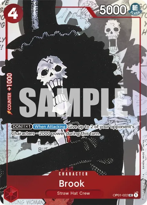 Carte One Piece Brook OP01-022 · parallèle, extension Cartes d'autres produits