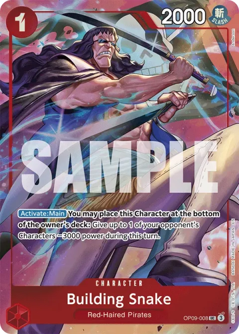 Carte One Piece Building Snake OP09-008 · parallèle, extension Cartes d'autres produits